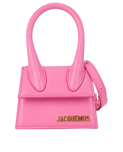 Le Mini Chiquito, £260, Handbags, Pink, Leather, Front view